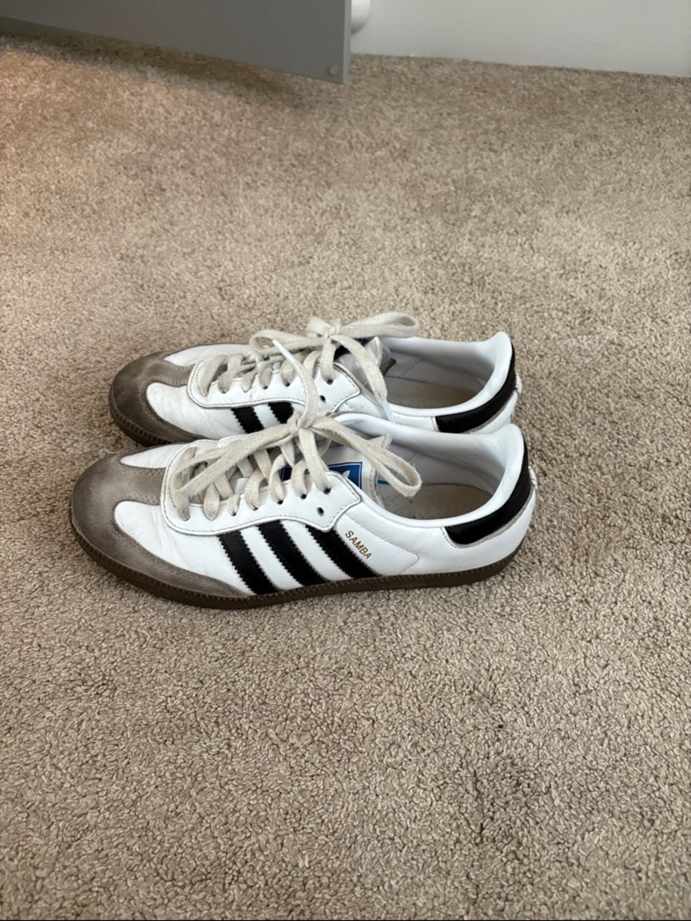 adidas White & Black Samba Sneakers